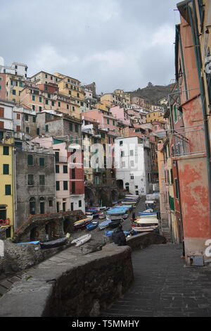 Cinqua Terra Viento, RIomaggiorie, Manarola, Italien Reisen Italien Top 10 der besten 10 Reisen Europa spektakuläre Bilder mehr der besten Meerblick Schöne Häuser Stockfoto