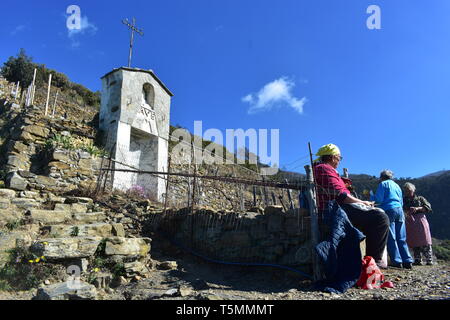 Cinqua Terra Viento, RIomaggiorie, Manarola, Italien Reisen Italien Top 10 der besten 10 Reisen Europa spektakuläre Bilder mehr der besten Meerblick Schöne Häuser Stockfoto