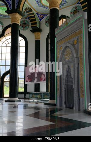 Kunstvoll tekke Ort der Anbetung Bektaschi Moschee Bektaschi World Center Bektaschi um zentrale Tirana Albanien eingerichtet Stockfoto