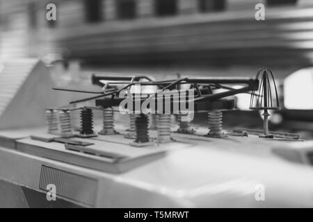 Ein Spielzeug, das Modell einer modernen elektrischen Zug Stockfoto