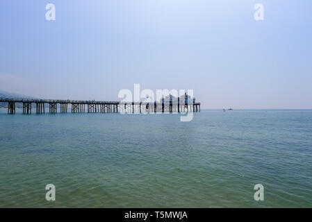 Blick auf den Pier in Santa Barbara Stockfoto