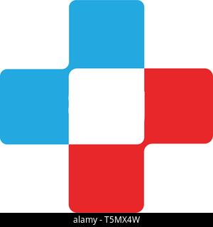 Krankenhaus Logos und Symbole Vorlage Symbole vektor Gesundheit Stock Vektor