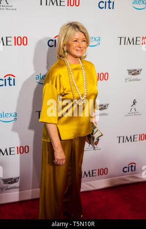 Martha Stewart nimmt Zeit 100 Gala am 23. April in New York City Stockfoto