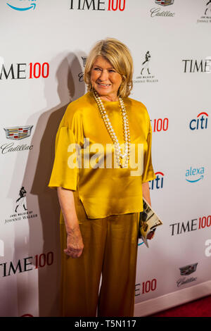 Martha Stewart nimmt Zeit 100 Gala am 23. April in New York City Stockfoto