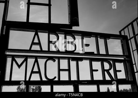 Oranienburg-Sachsenhausen bleibt der nationalsozialistischen Konzentrationslager, Oranienburg, Deutschland Stockfoto