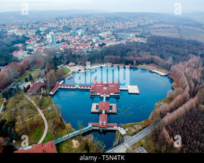 See Heviz Thermalbad in Ungarn Stockfoto