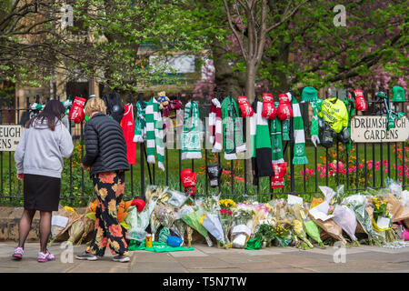 Chester Street, Bardley Walsh Tributes, Szene, Polizei, Wohnung Stockfoto