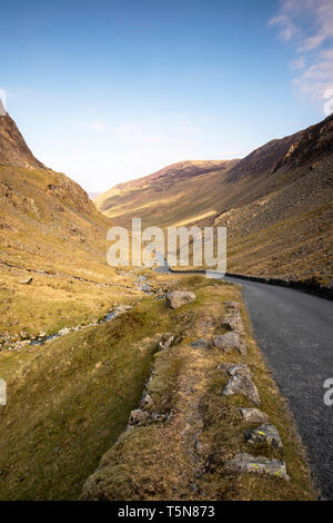 Die honister Pass im Nationalpark Lake District, Cumbria England Großbritannien Stockfoto