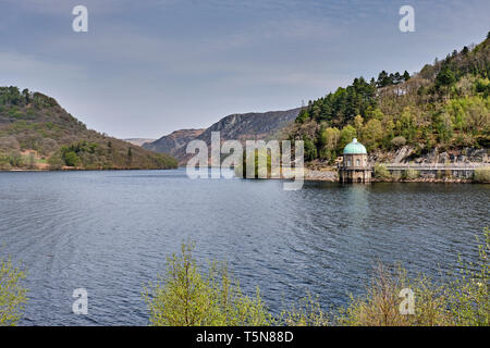 Foel Turm an der Garreg-ddu Reservoir an Elan Valley, Powys, Wales Stockfoto