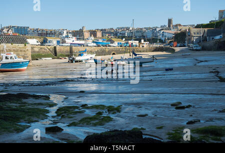 Hafen von Newquay, Newquay, Cornwall, England Stockfoto