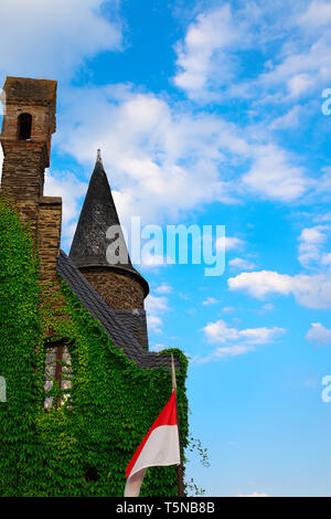 Turm der Reichsburg in Cochem an der Mosel Stockfoto