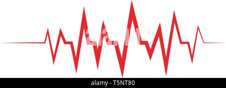 Pulse Line Abbildung: Vector template-Vektor Stock Vektor