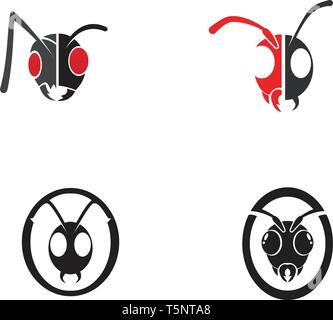 Ant Logo template Vector Illustration Design Stock Vektor