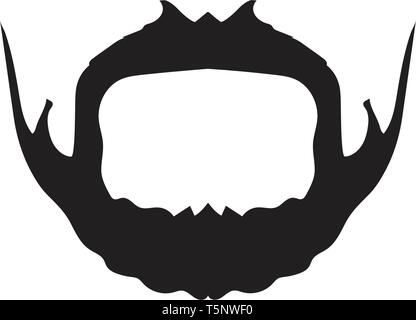 Schnurrbart logo Vektor Stock Vektor