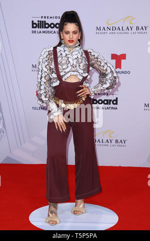 April 25, 2019 - Las Vegas, NV, USA - 25. April 2019 - Las Vegas, NV-Rosalia. 2019 Billboard Latin Music Awards Red Carpet Ankünfte im Mandalay Bay Casino Resort. Photo Credit: MJT/AdMedia (Credit Bild: © Mjt/AdMedia über ZUMA Draht) Stockfoto