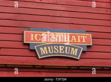 Icy Strait Museum Stockfoto