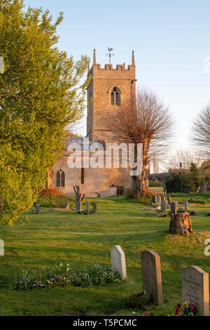 Der hl. Johannes der Täufer Kirche in Cherington, Warwickshire, England Stockfoto