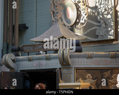 TCL Chinese Theater Eingang auf der Historic Hollywood Walk of Fame Stockfoto