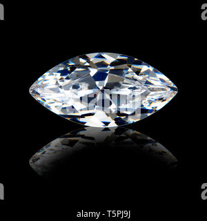 Diamond, Octagon Cut Edelstein, Marquise Diamant Stockfoto