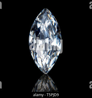 Diamond, Octagon Cut Edelstein, Marquise Diamant Stockfoto