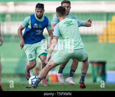 SC-Split - 04/26/2019 - Ausbildung - Chapecoense Lourency während des Trainings im Arena Cond Foto: Matheus Sebenello/AGIF Stockfoto