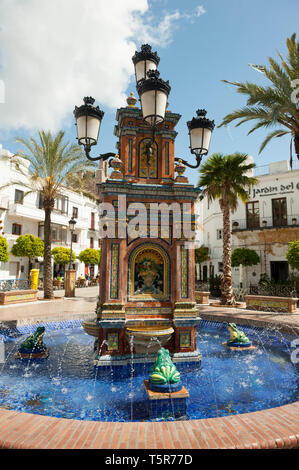 Froschbrunnen Vejer de la Frontera, Cadiz, Spanien Stockfoto
