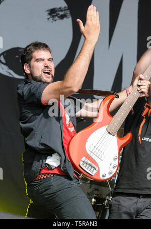 Carlos Gutierrez von Muyayo Rif durchführen an den WOMAD-Festival, Charlton Park, UK, 26. Juli 2014. Stockfoto