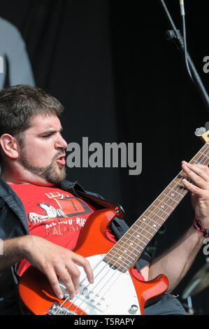 Carlos Gutierrez von Muyayo Rif durchführen an den WOMAD-Festival, Charlton Park, UK, 26. Juli 2014. Stockfoto