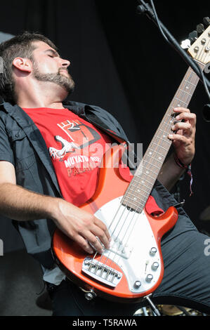 Carlos Gutierrez von Muyayo Rif durchführen an den WOMAD-Festival, Charlton Park, UK, 26. Juli 2014. Stockfoto