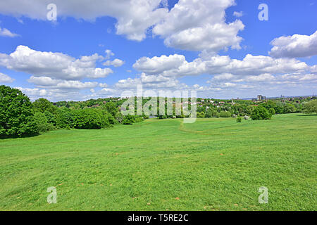 Highgate Dorf London von Pariliament Hill in Hampstead Heath Stockfoto