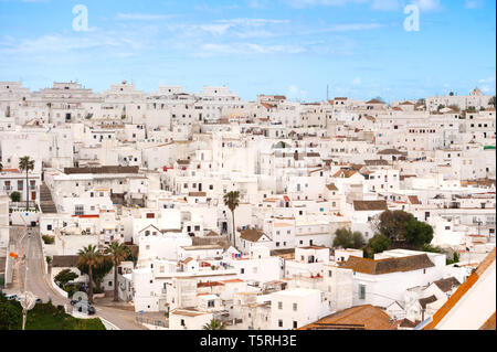 Spanisch weiße Hügel Stadt Vejer de la Frontera Stockfoto