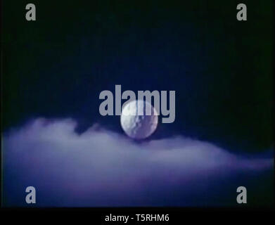 Vintage Screenshot aus einem mexikanischen Film mit einem Mond Stockfoto