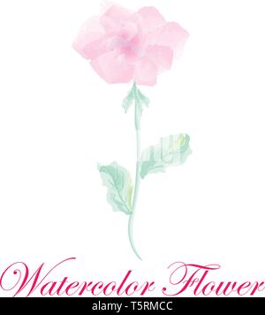 Vektor Aquarell Blume. Stock Vektor