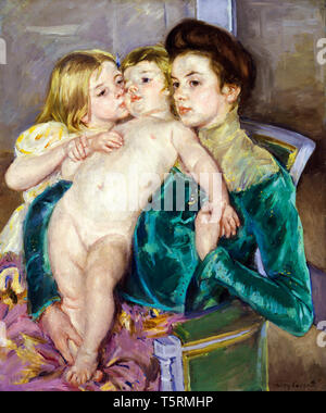 Mary Cassatt, die Liebkosung, Malerei, 1902 Stockfoto