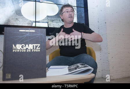 Koch Andoni Luis Aduriz bei der Vorstellung seines Buches "ugaritz... punto de Fuga" in Madrid, Spanien. Mit: Andoni Luis Aduri Wo: Madrid, Gemeinschaft von Madrid, Spanien Wann: 26 Mar 2019 Credit: Oscar Gonzalez/WENN.com Stockfoto