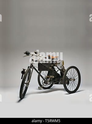 Moto d'epoca Perfecta Triciclo tipo Corsa. Marca: Perfecta/De Dion Bouton modello: tipo Corsa nazione: Italien - Turin Anno: 1899 co Stockfoto