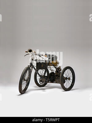 Moto d'epoca Perfecta Triciclo tipo Sport. Marca: Perfecta/De Dion Bouton modello: tipo Sport nazione: Italien - Turin Anno: 1898 con Stockfoto