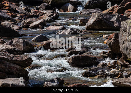 Froda Wasserfälle im Verzasca Tal Stockfoto