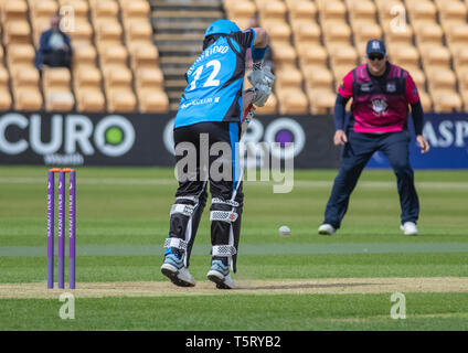 26-April-2019: Hamish Rutherford von Worcestershire in Aktion während der Royal London 1 Tag Pokalspiel zwischen dem Worcestershire Northamptonshire Stockfoto