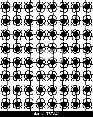 Eine Reihe von Blumen gezeichnet und in einer Sequenz vector Farbe, Zeichnung oder Abbildung angeordnet Stock Vektor