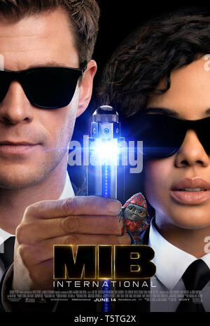 Erscheinungsdatum: Juni 19, 2019 Title: Männer in Schwarz: Internationale Studio: Columbia Pictures Regie: F. Gary Gray PLOT: Die Männer in Schwarz sind immer die Erde vom Abschaum des Universums geschützt. In diesem neuen Abenteuer, packen Sie Ihre größte Bedrohung für Datum: ein Maulwurf in die Männer in Schwarz. In den Hauptrollen: TESSA THOMPSON als Em, CHRIS HEMSWORTH als H poster art (Credit Bild: © Columbia Pictures/Entertainment Bilder) Stockfoto