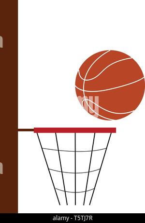 Basketball Spiel Vector oder Farbe Abbildung: Stock Vektor