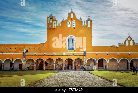 Kloster Basilika San Antonio de Padua, Izamal, Yucatan, Mexiko Stockfoto