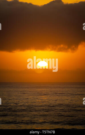 Sonnenaufgang an der Emerald Beach, in der Nähe von Coffs Harbour, New South Wales, Australien Stockfoto