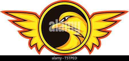 Vogel gaming Logo illustration Vektor auf weißem Hintergrund Stock Vektor