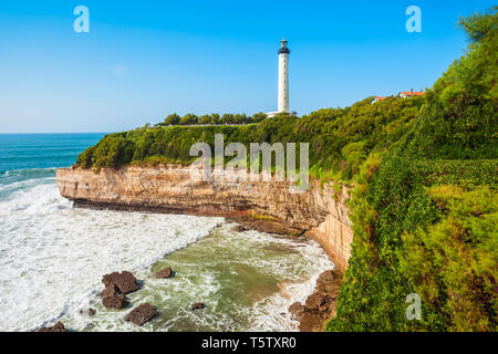 Phare de Biarritz ist ein Leuchtturm in Biarritz Stadt in Frankreich Stockfoto