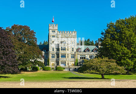 Kanada, British Columbia, Colwood, Hatley Park National Historic Park, Schloss Stockfoto