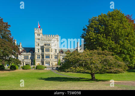 Kanada, British Columbia, Colwood, Hatley Park National Historic Park, Schloss Stockfoto