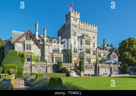 Kanada, British Columbia, Colwood, Hatley Park National Historic Park, Schloss Stockfoto