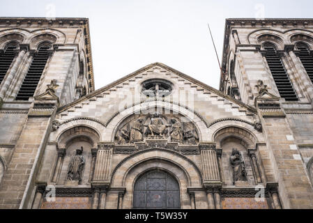 Fassade der Kirche Saint Ferdinand in Bordeaux Stockfoto